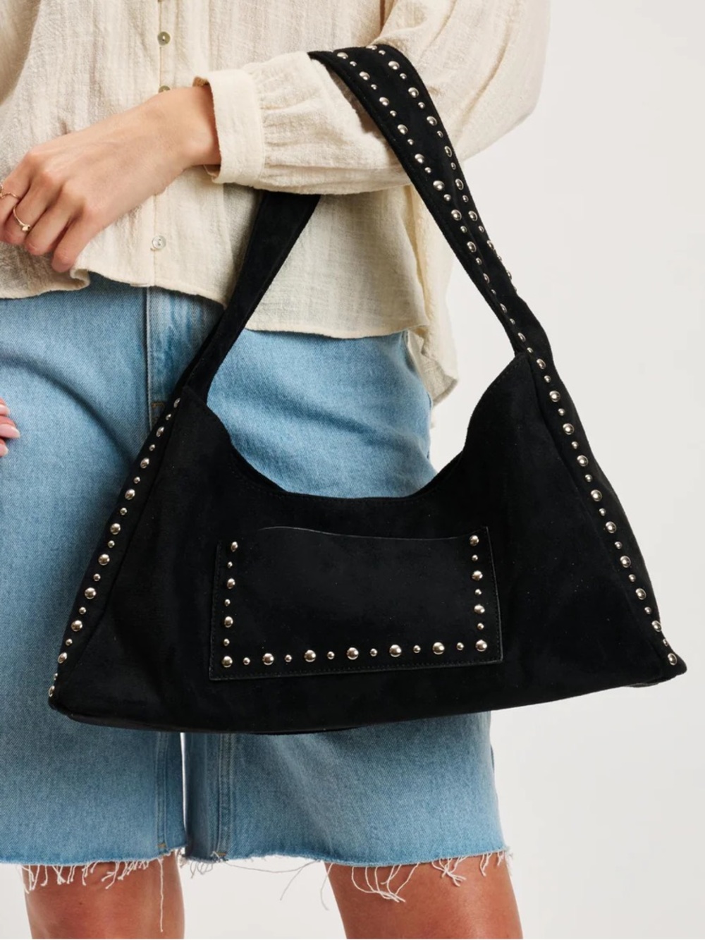 NWT Moda Luxe Dahlia Hobo Bag Black